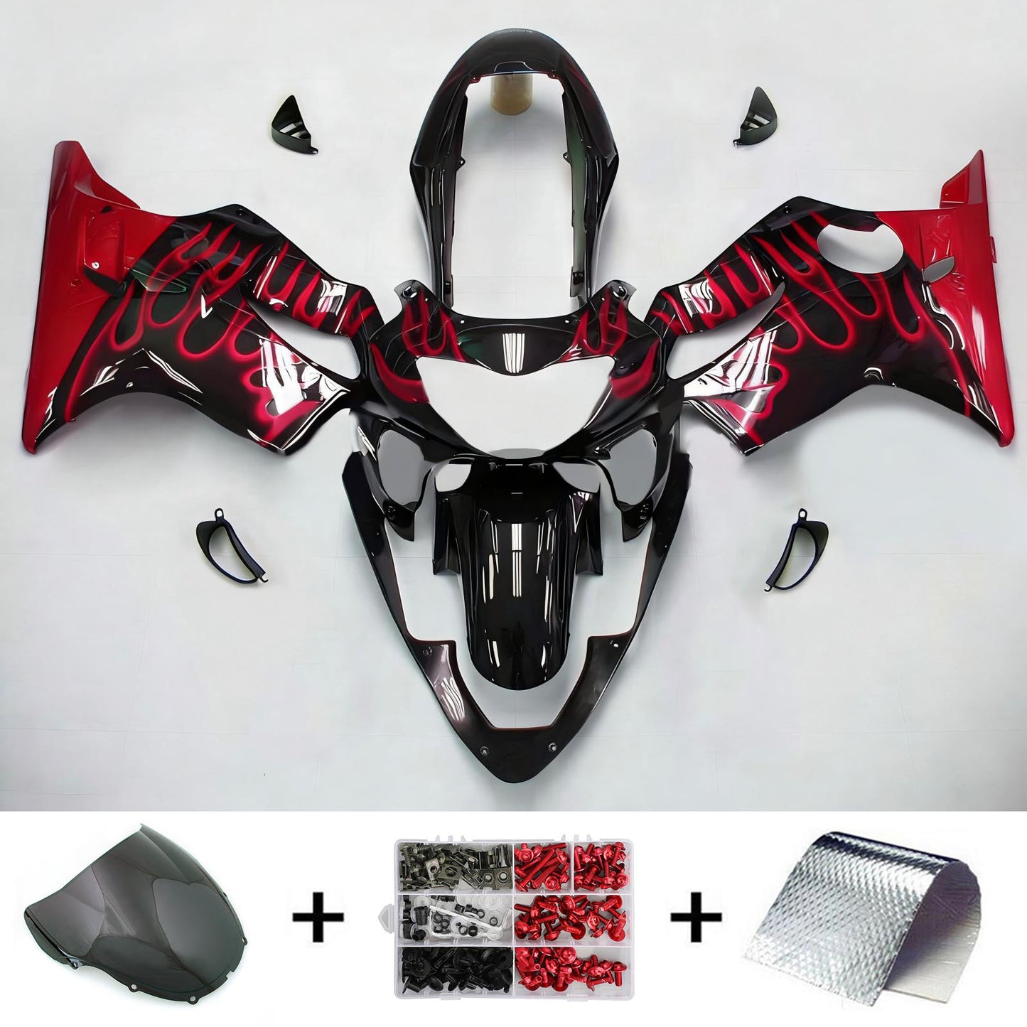 Amotopart Honda CBR600F4 1999-2000 Kit travestimento Body Plastic Abs