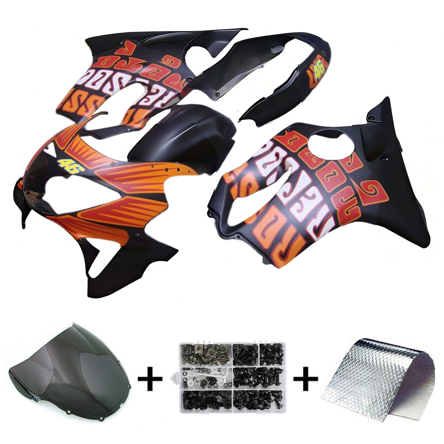 Kit carena iniezione Honda CBR600 F4 1999-2000 Carrozzeria in plastica ABS