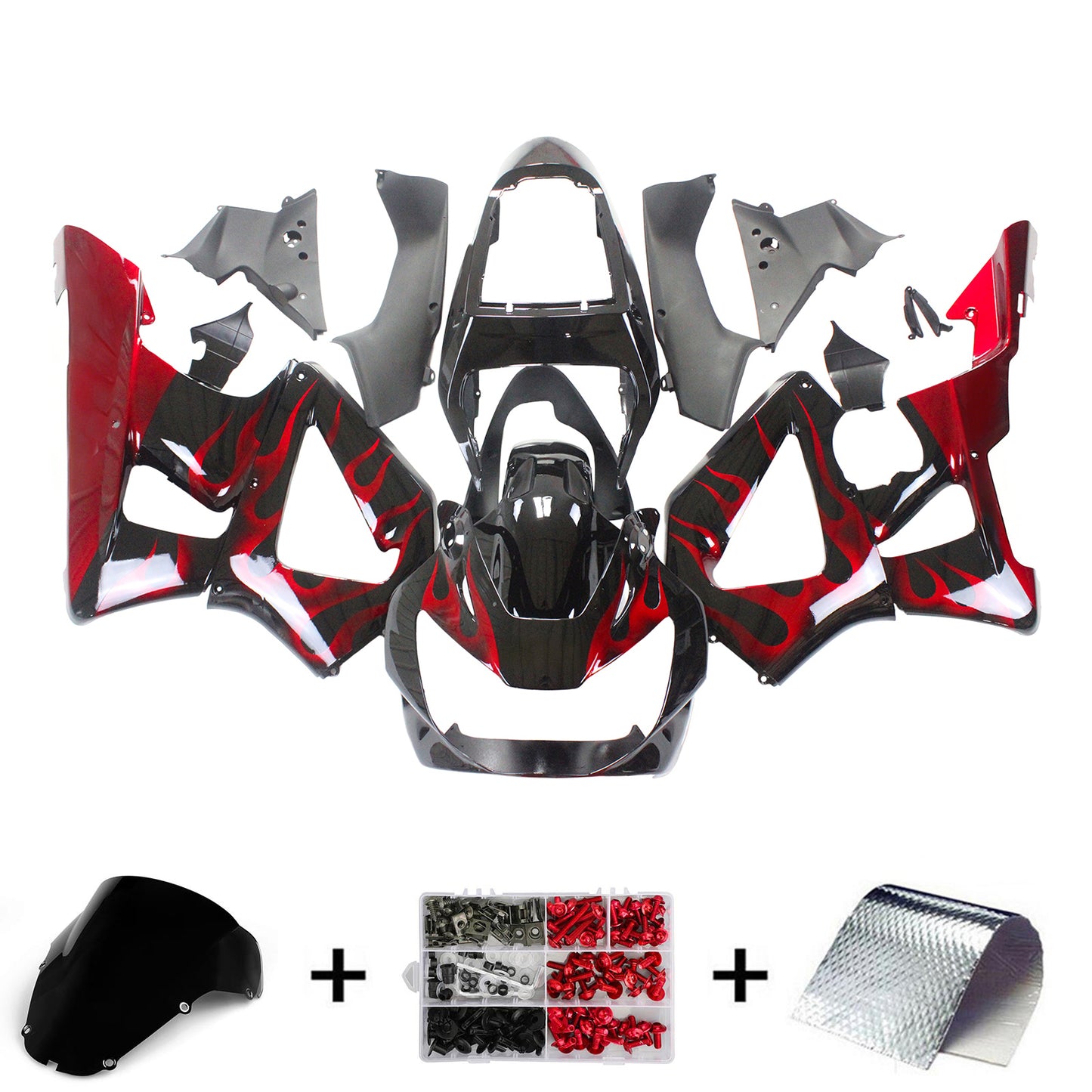 Amotopart Honda CBR929RR 2000-2001 Disory Kit Body Plastic Abs