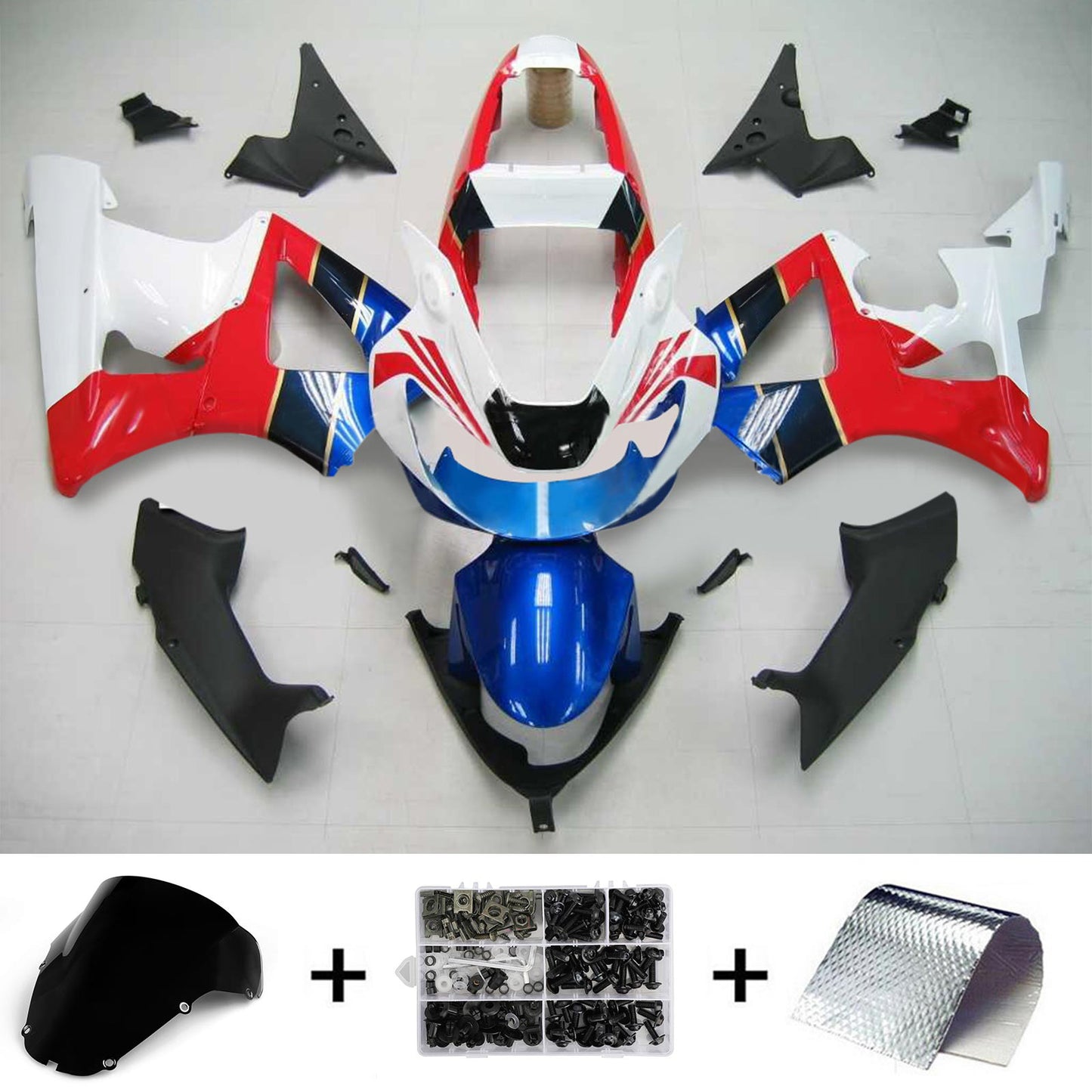 Amotopart Honda CBR929RR 2000-2001 Disory Kit Body Plastic Abs