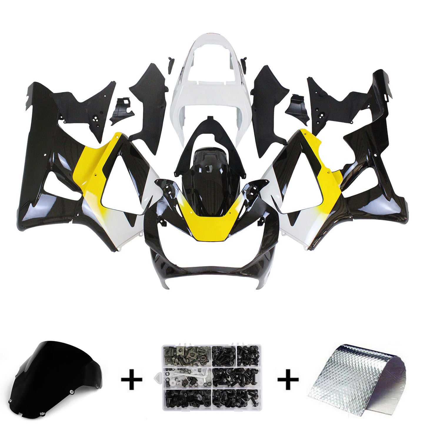Amotopart Honda CBR929RR 2000-2001 Disory Kit Body Plastic Abs