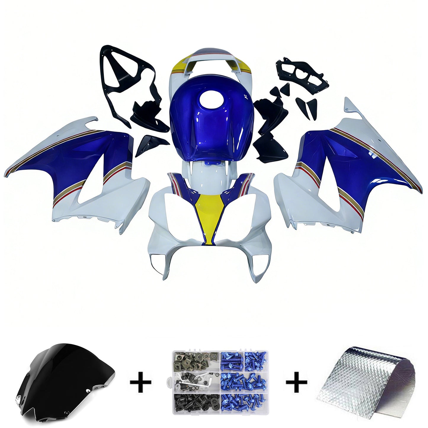 Amotopart Honda VFR800 2002-2012 Carenatura in plastica ABS