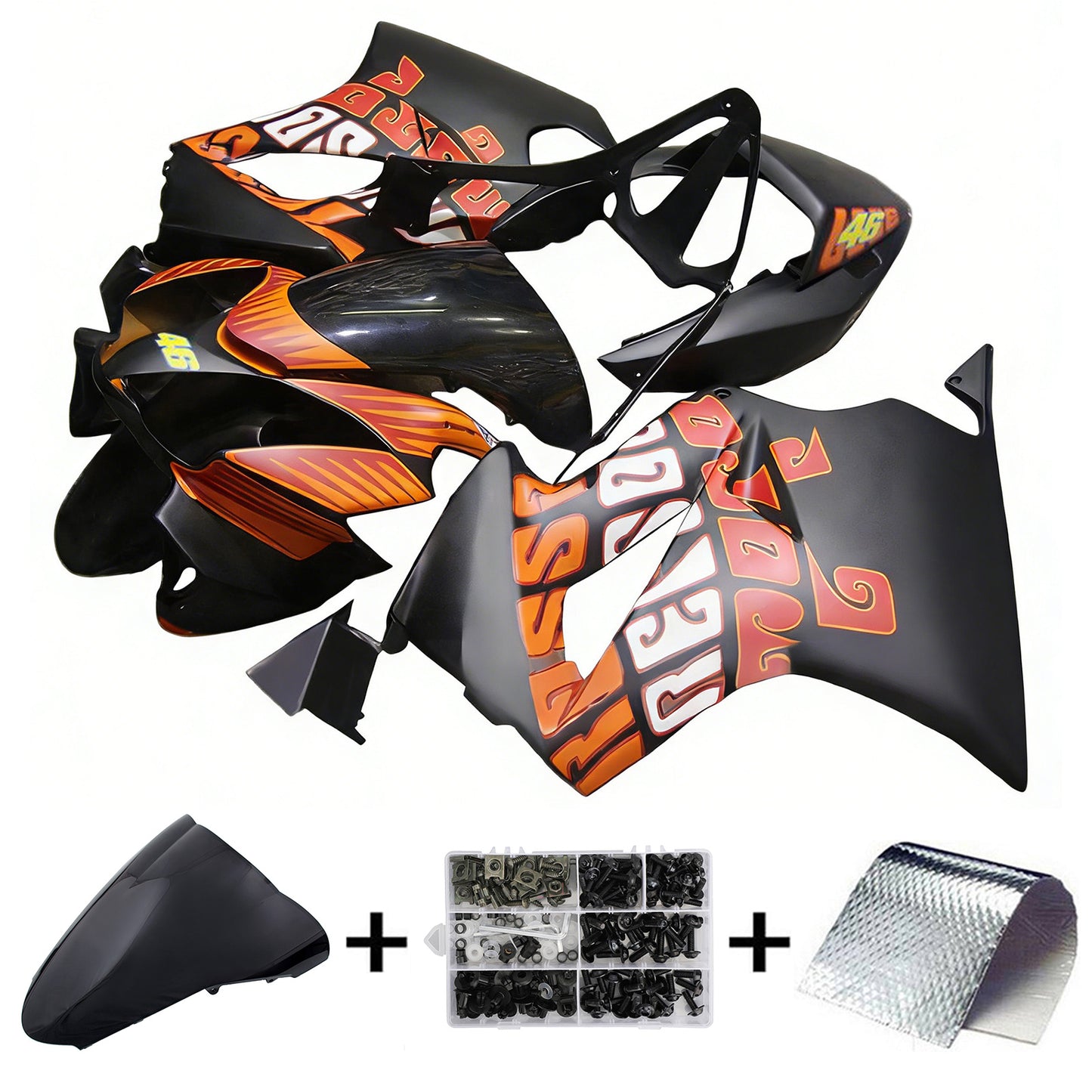 Carenatura della carrozzeria in plastica ABS per iniezione Honda VFR800 2002-2012