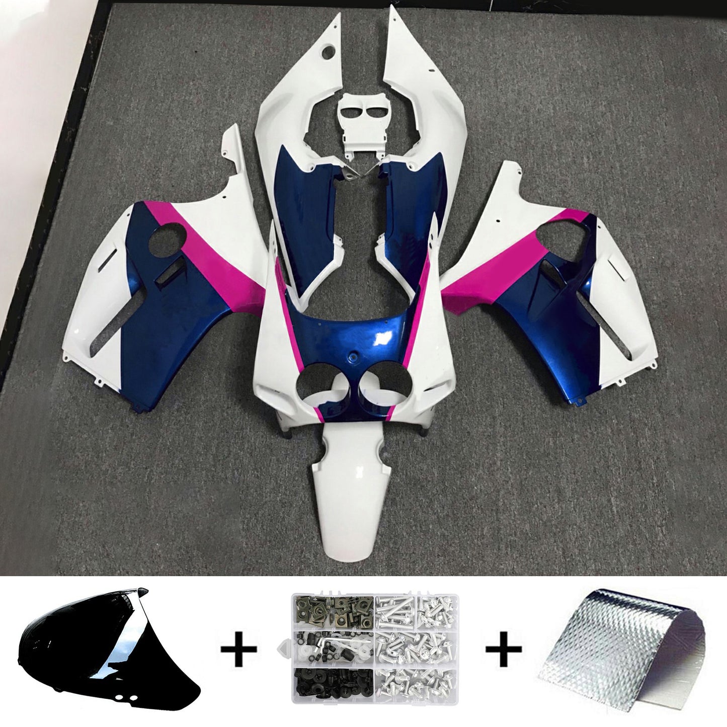 Amotopart Honda CBR250RR MC22 1990-1998 Kit carena Carrozzeria Plastica ABS