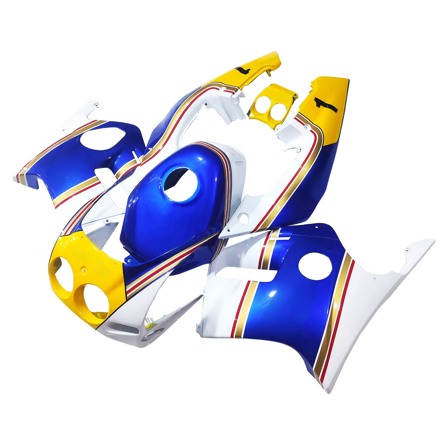 Amotopart Honda CBR250RR MC22 1990-1998 Kit carena Carrozzeria Plastica ABS