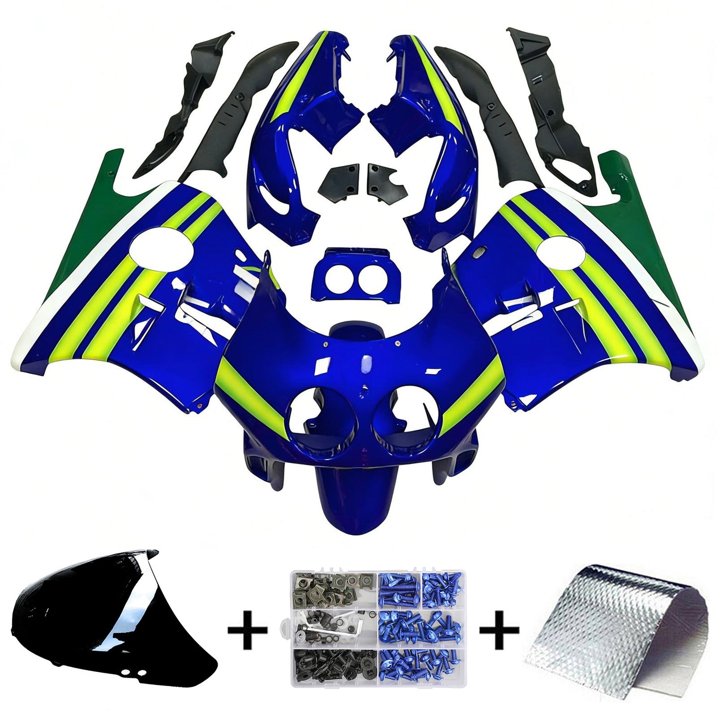 1990-1998 Honda CBR250RR MC22 Kit carena iniezione Carrozzeria Plastica ABS