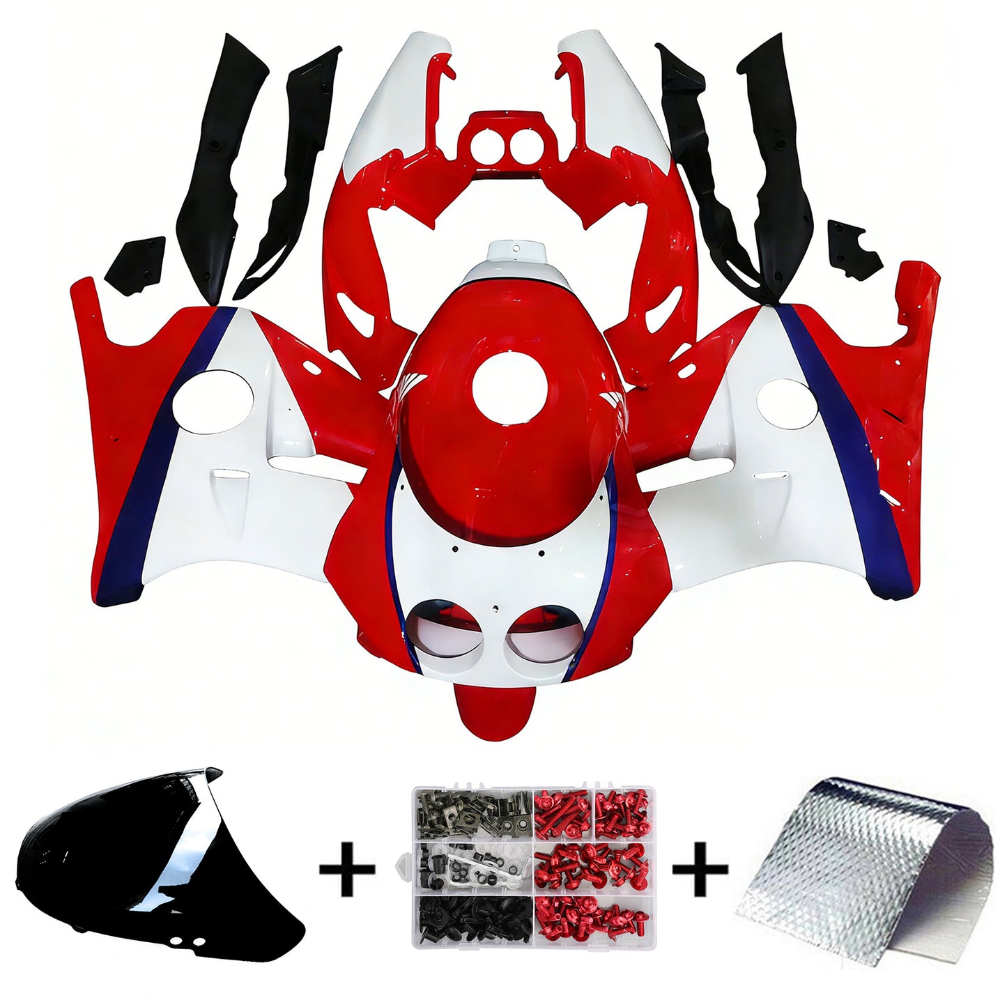 1990-1998 Honda CBR250RR MC22 Kit carena iniezione Carrozzeria Plastica ABS