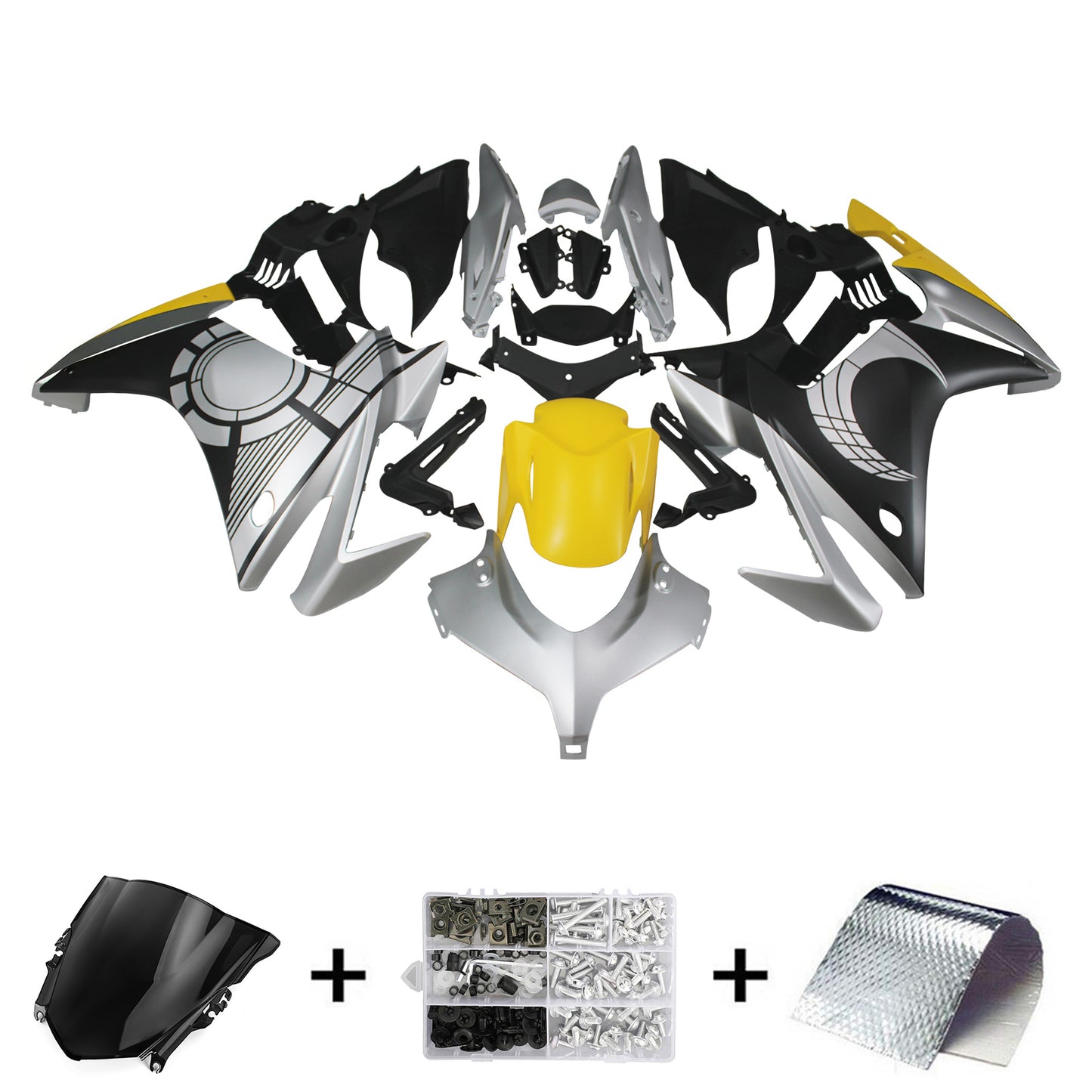Amotopart Honda CBR500R 2013-2015 Kit carena Carrozzeria Plastica ABS