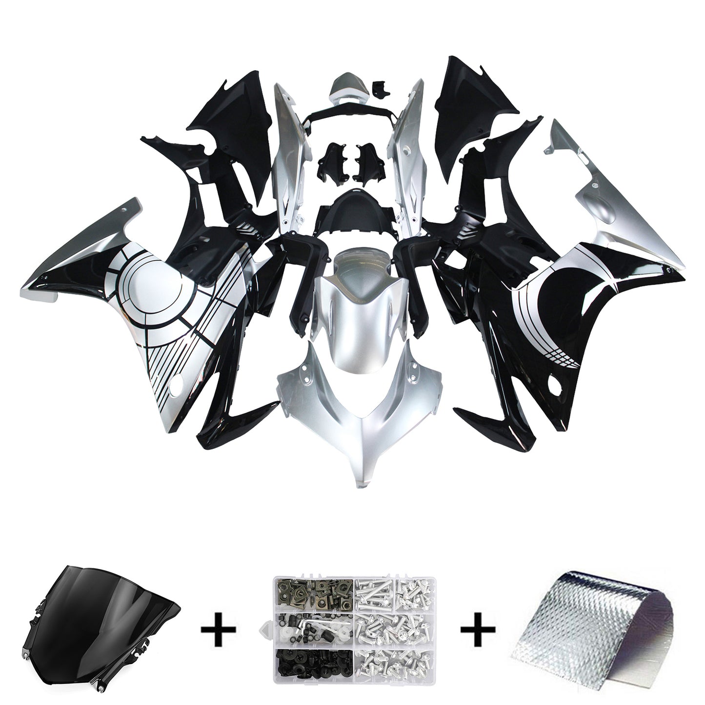 Amotopart Honda CBR500R 2013-2015 Kit carena Carrozzeria Plastica ABS