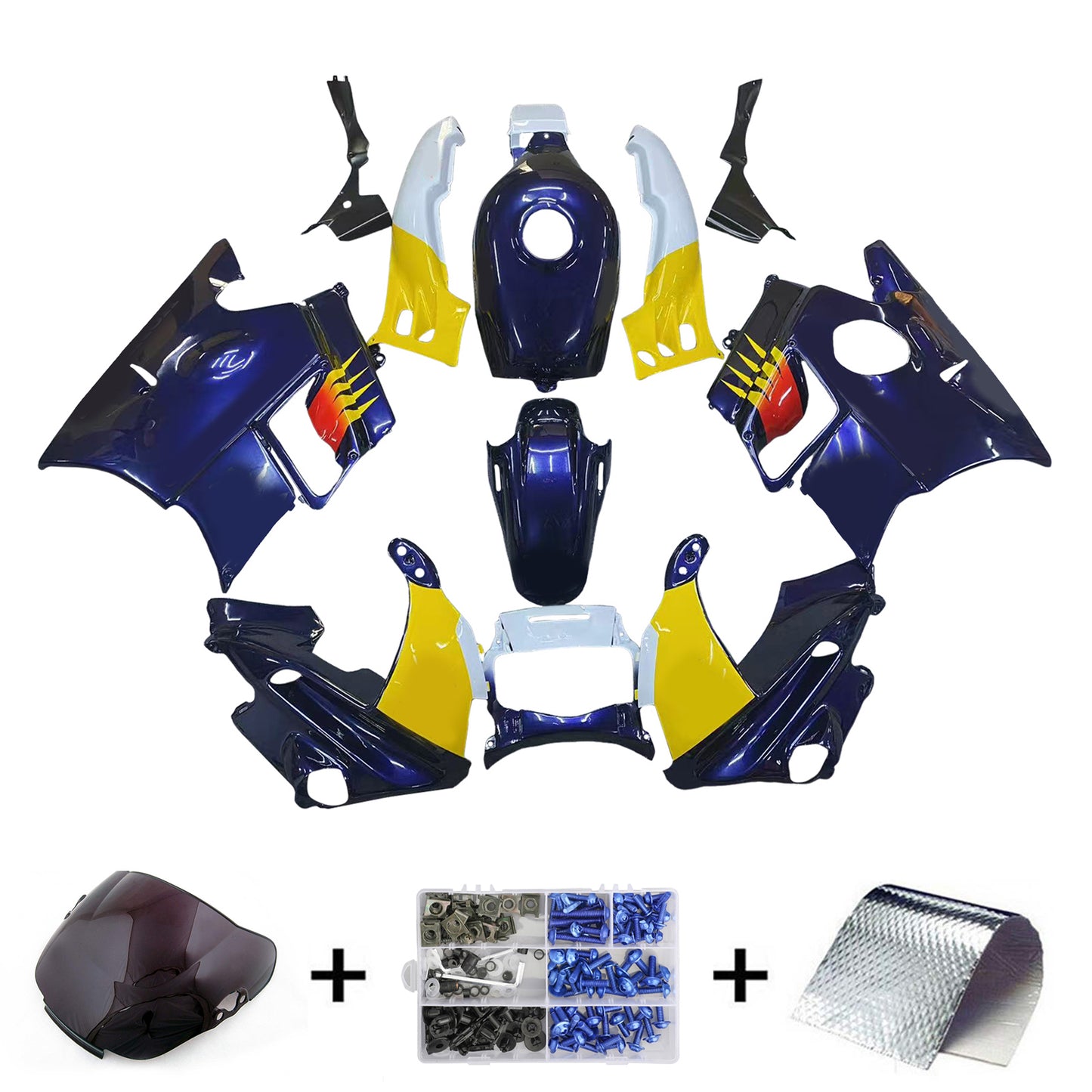 Kit carena iniezione Honda CBR600 F2 1991-1994 Carrozzeria in plastica ABS