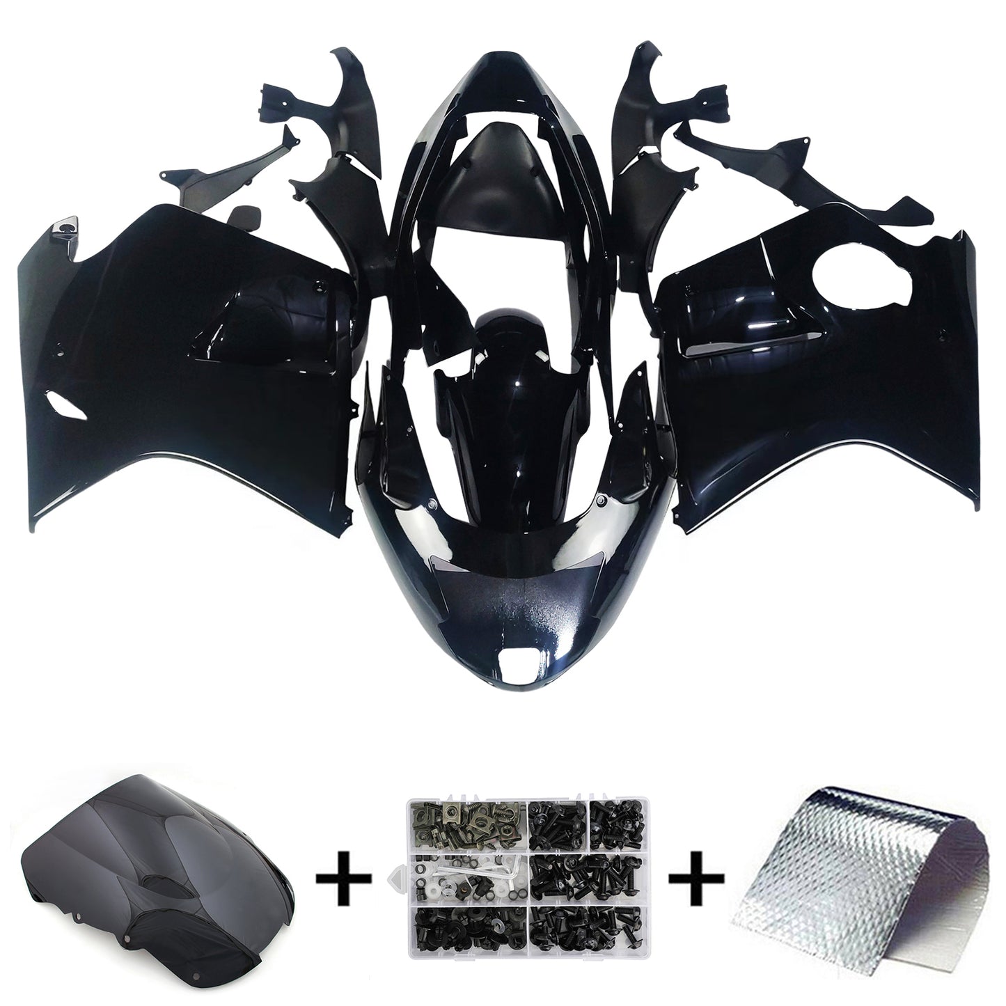 Amotopart Kit Carena Honda CBR1100XX SuperBlackBird 1996-2007 Carrozzeria ABS