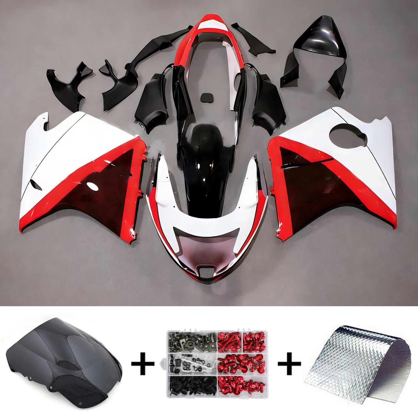 Amotopart Kit Carena Honda CBR1100XX SuperBlackBird 1996-2007 Carrozzeria ABS