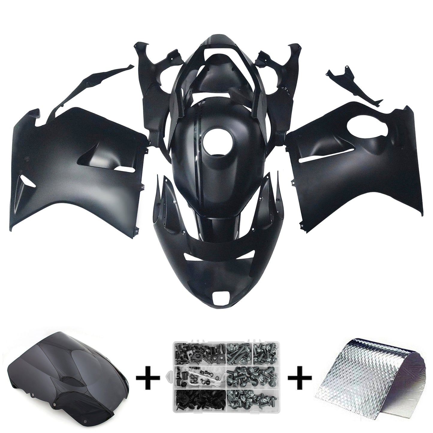 Amotopart Kit Carena Honda CBR1100XX SuperBlackBird 1996-2007 Carrozzeria ABS