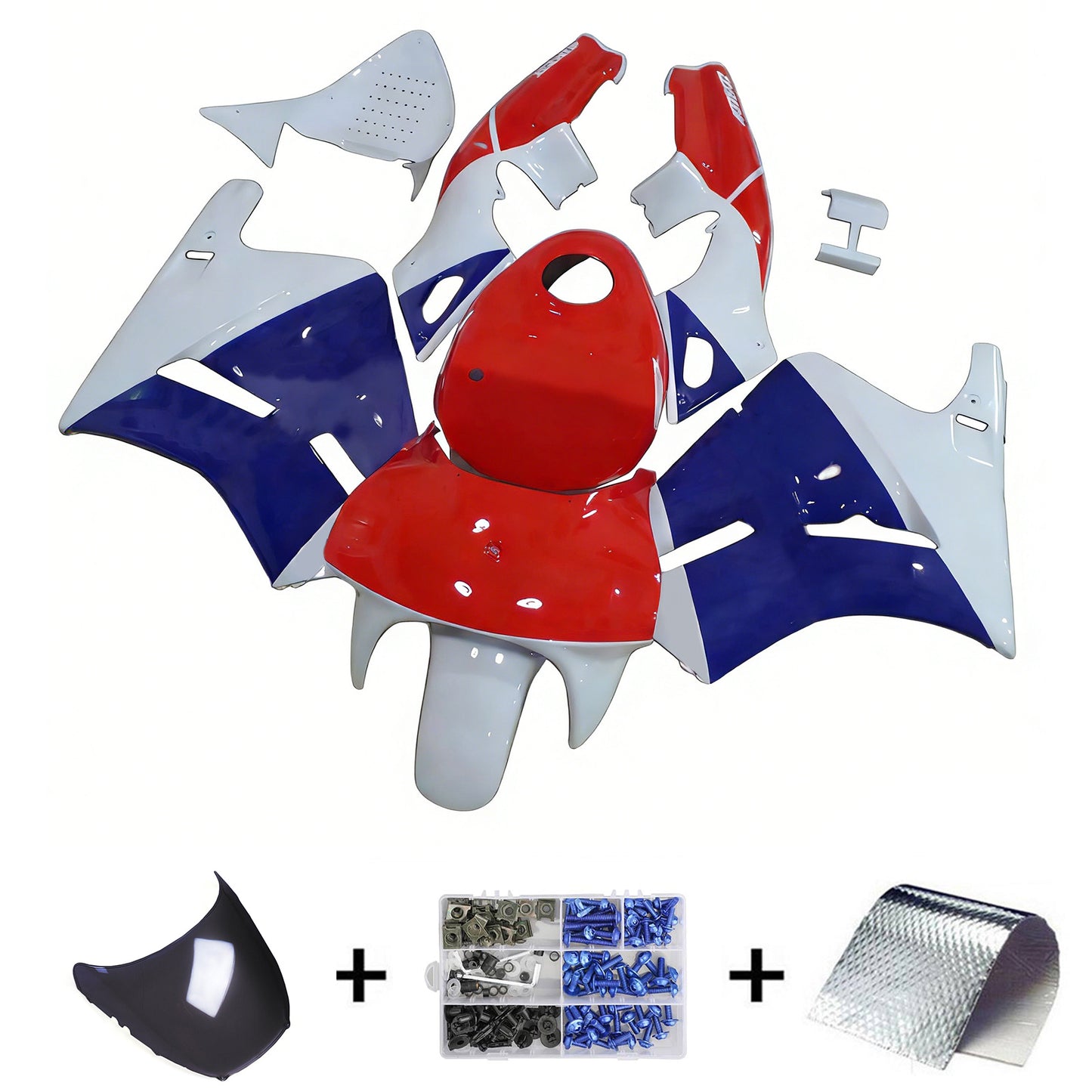 1988-1992 Honda VFR400R NC30 Kit carenatura iniezione Carrozzeria Plastica ABS