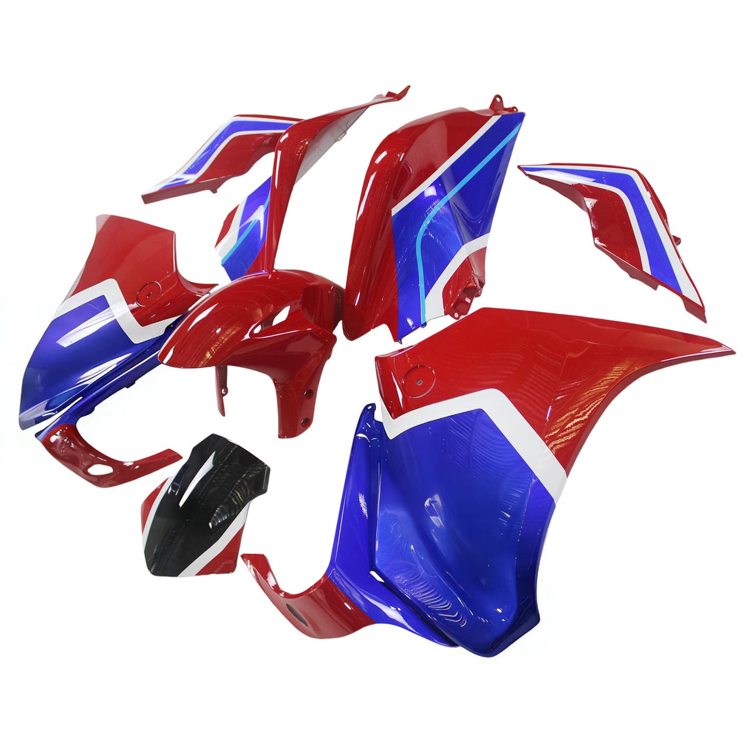 Amotopart Honda VFR1200 2010-2013 Kit carena Carrozzeria Plastica ABS