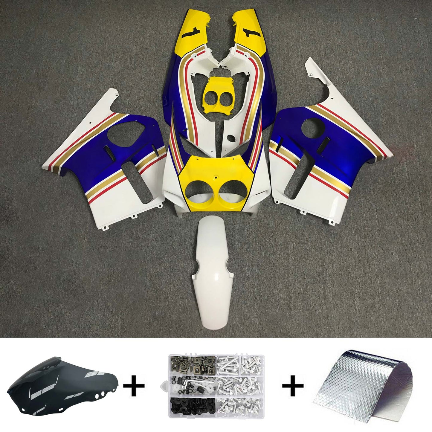 Amotopart Honda CBR250RR MC19 1988-1989 Kit carena Carrozzeria