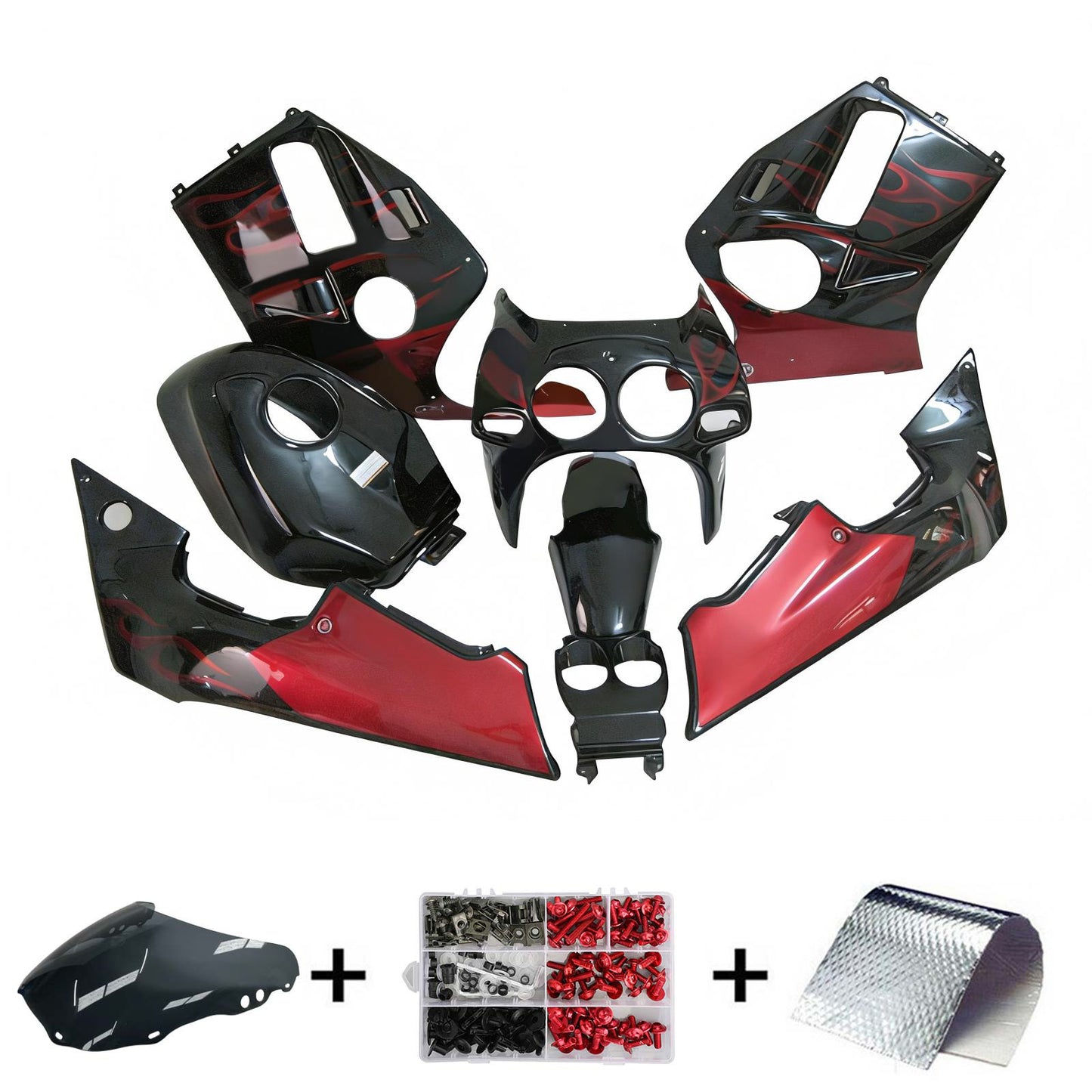 Amotopart Honda CBR250RR MC19 1988-1989 Kit carena Carrozzeria
