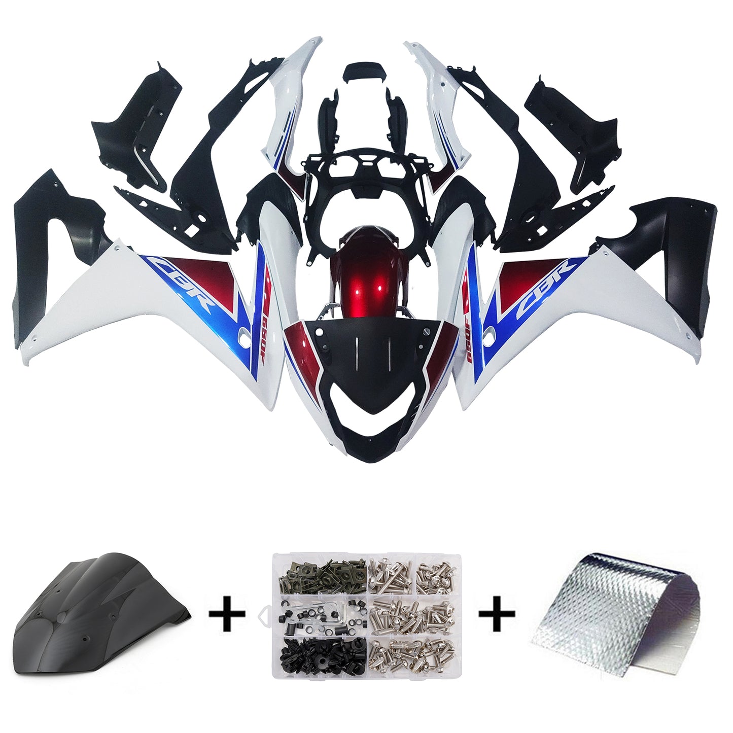 Amotopart Honda CBR650F 2014-2019 Disory Kit Body Plastic Abs