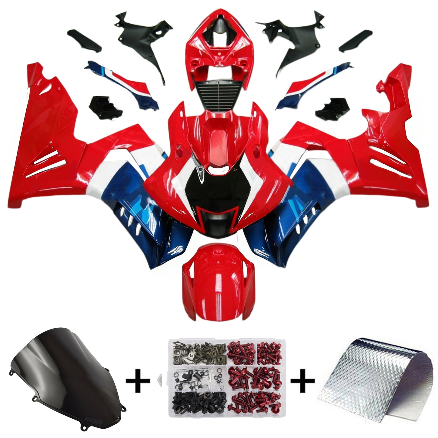 Amotopart Honda CBR1000RR-R 2020-2023 Kit Carenatura Carrozzeria Plastica ABS