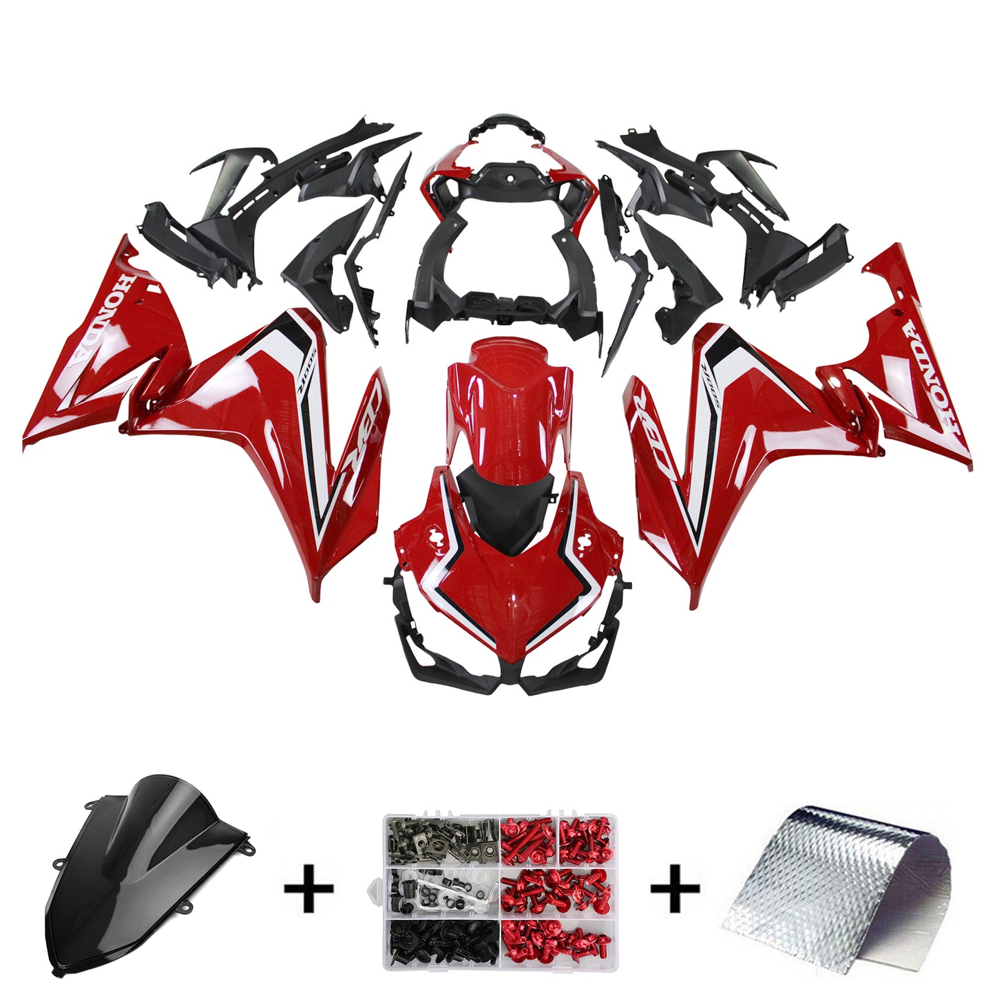 Amotopart Kit carena Honda CBR500R 2019-2021 Carrozzeria Plastica ABS