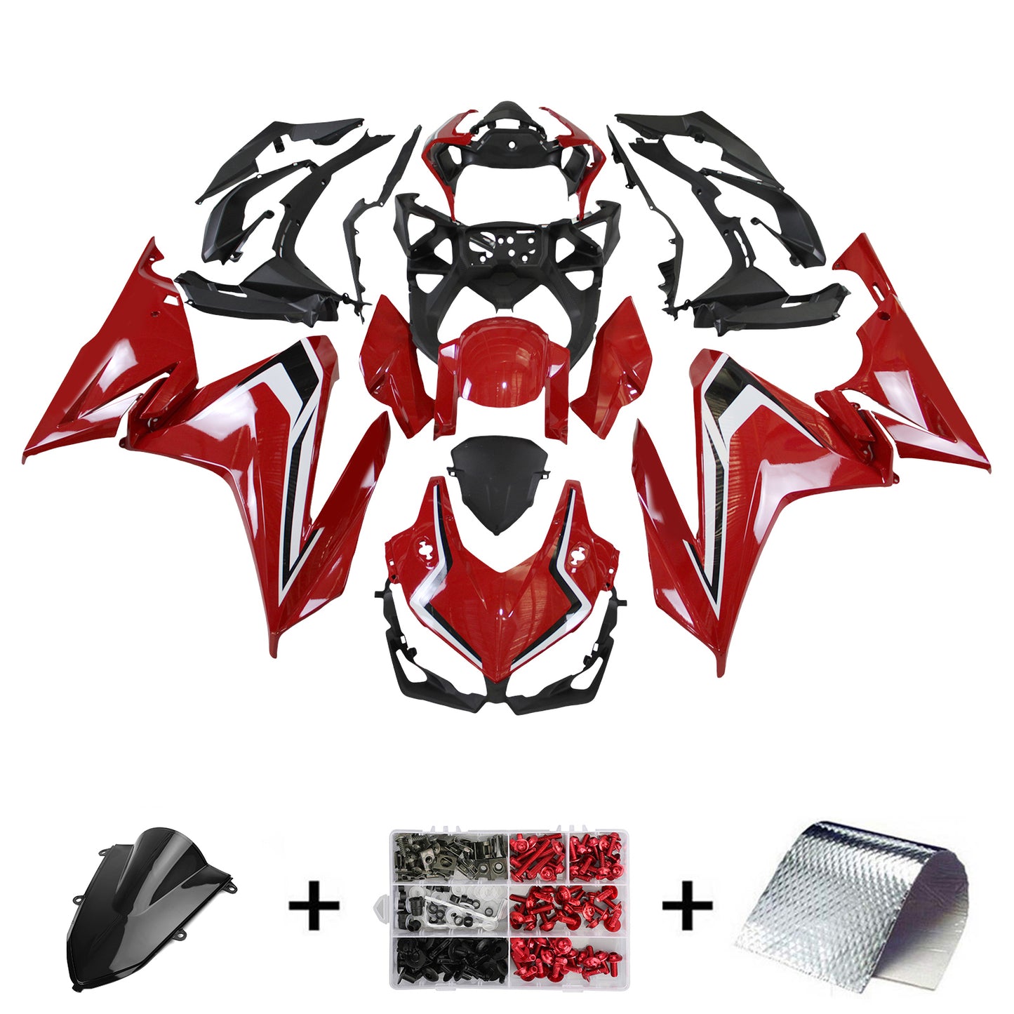Amotopart Honda CBR500R 2022-2023 Kit carena Carrozzeria Plastica ABS