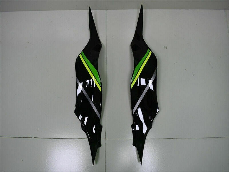 Amotopart 2013-2018 Kawasaki ZX6R Cladding Green Black Kit
