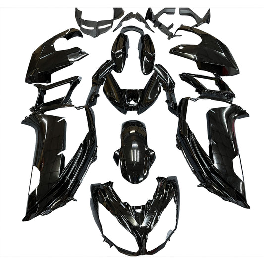 Kit carenatura iniezione plastica adatta per Kawasaki Ninja 650 EX650 2012-2016 nero lucido generico