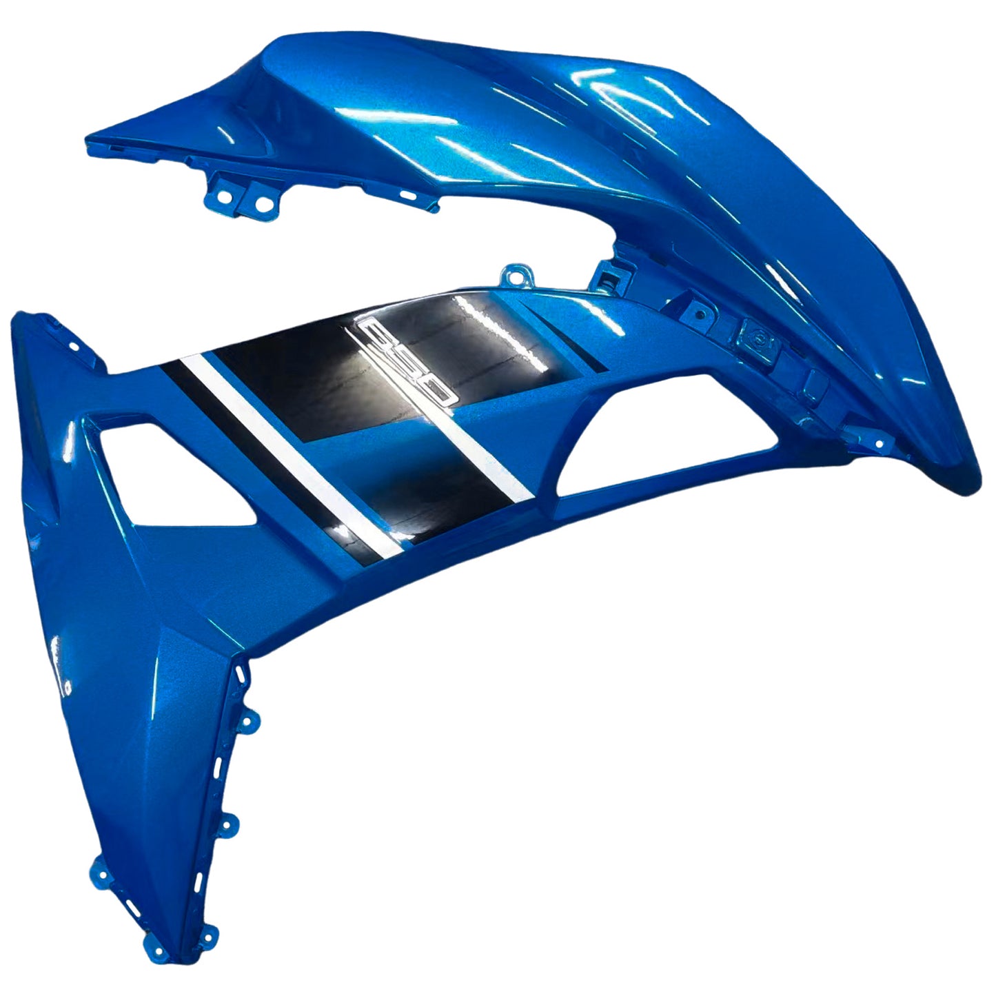 Amotopart Kawasaki Ninja 650 EX650 2017-2019 Crea kit di plastica a iniezione blu