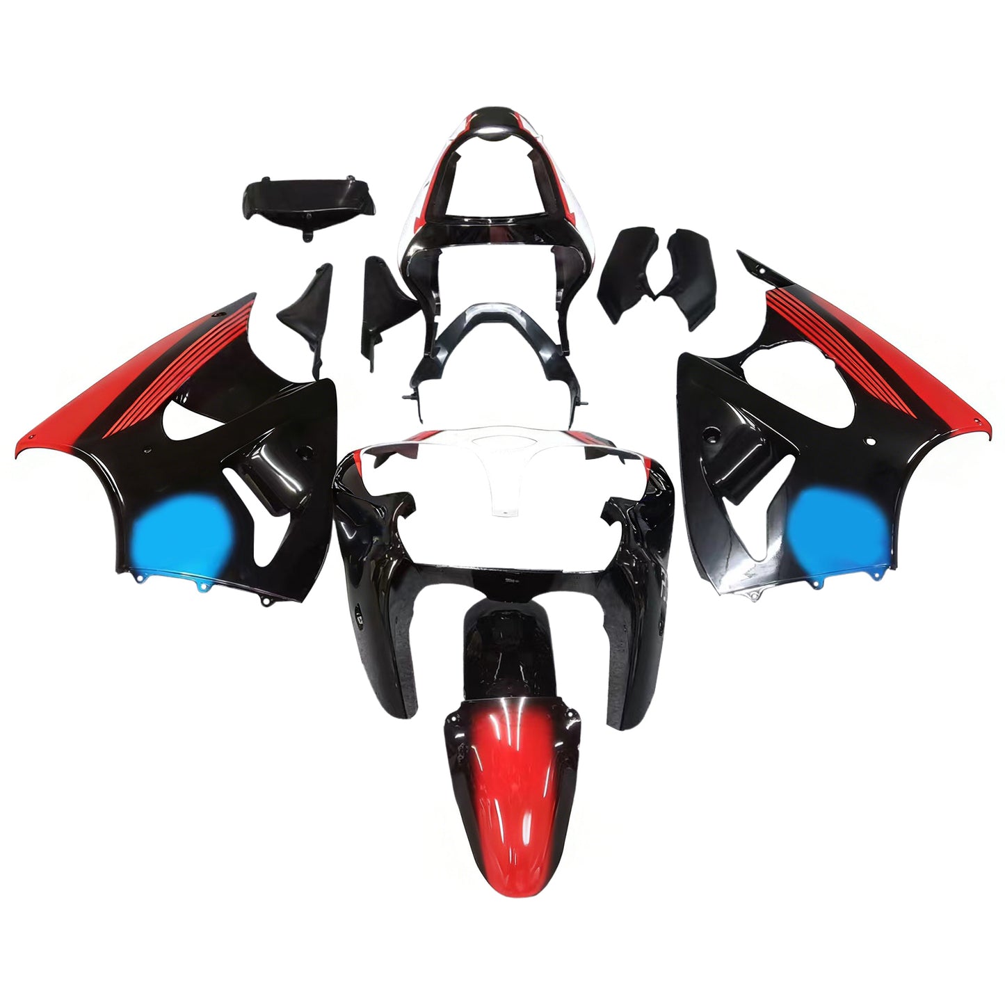 Kit carenatura per Kawasaki ZX6R 636 2000-2002 ZZR600 2005-2008