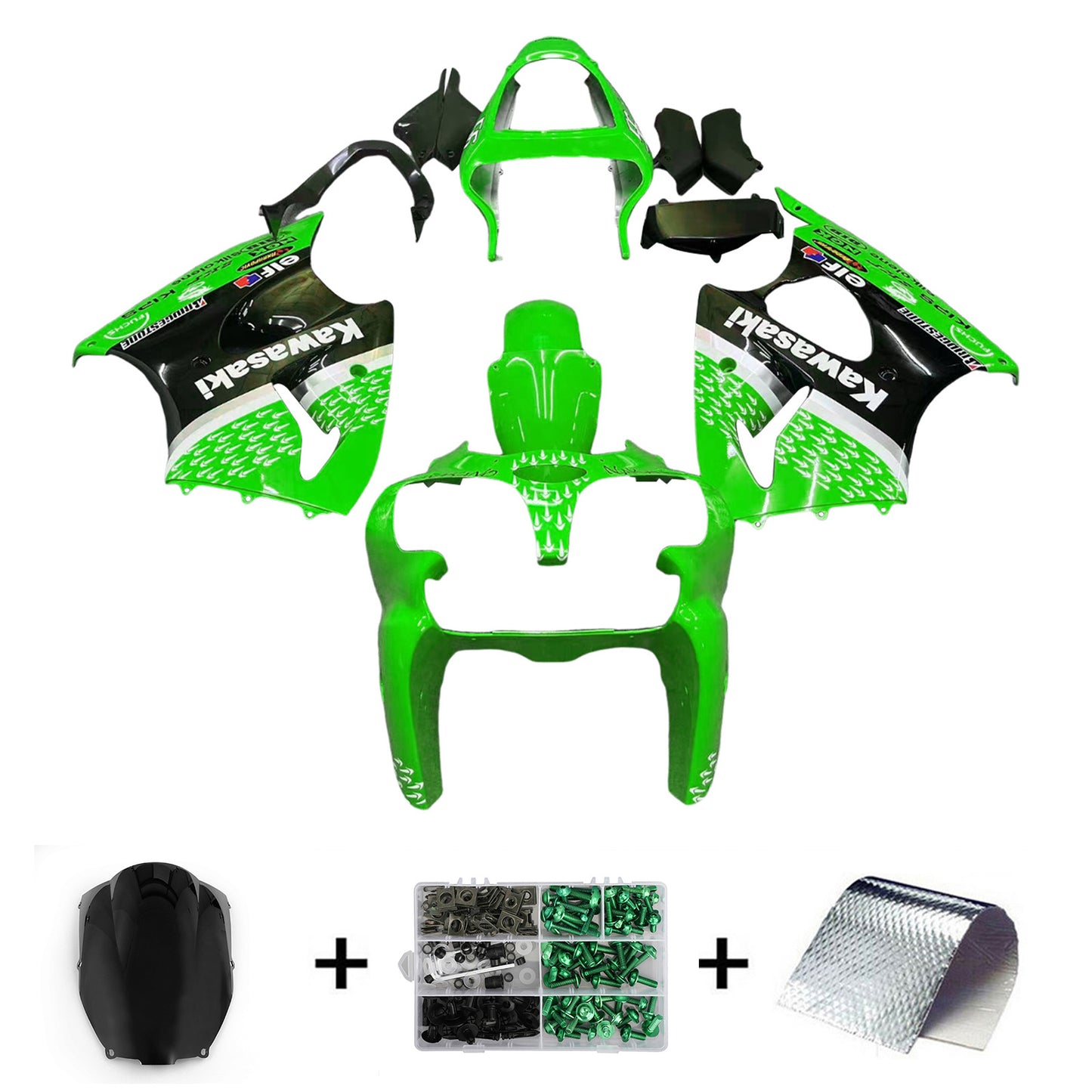 Kit carenatura per Kawasaki ZX6R 636 2000-2002 ZZR600 2005-2008