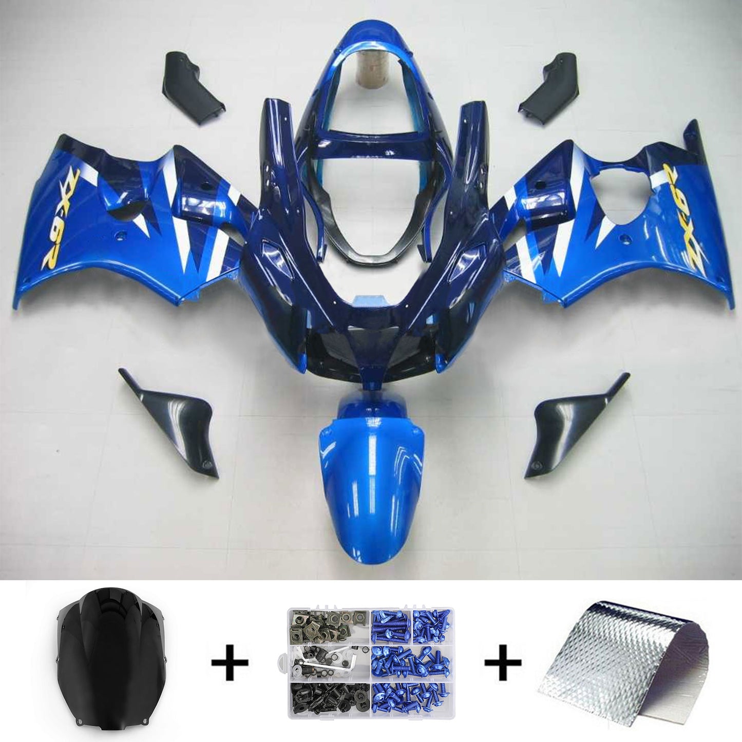 Kit carenatura per Kawasaki ZX6R 636 2000-2002 ZZR600 2005-2008