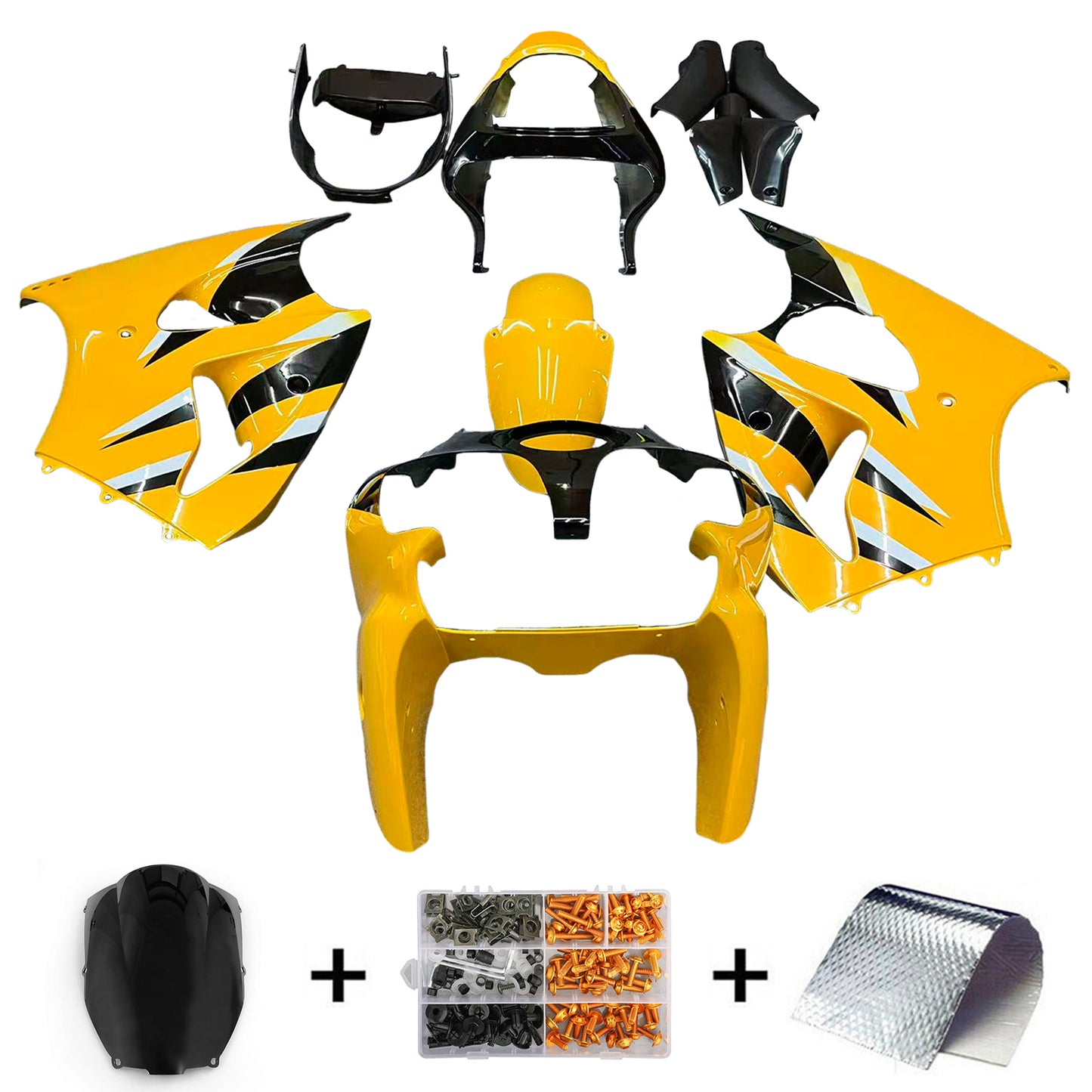 Kit carenatura per Kawasaki ZX6R 636 2000-2002 ZZR600 2005-2008