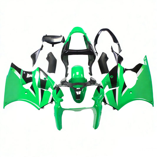 Amotopart rivestimento Kawasaki ZX6R 636 (2000-2002) Kit di paura verde