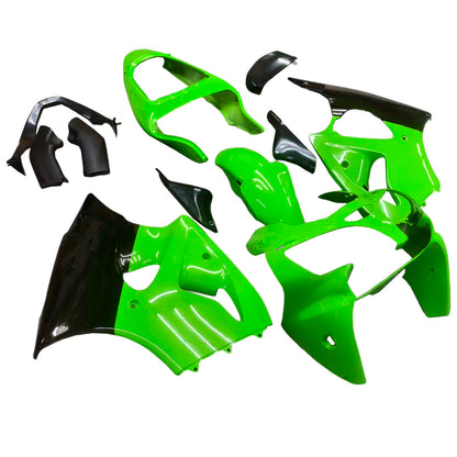 Amotopart 2000-2002 Kawasaki ZX6R Cladding Gloss Green Kit