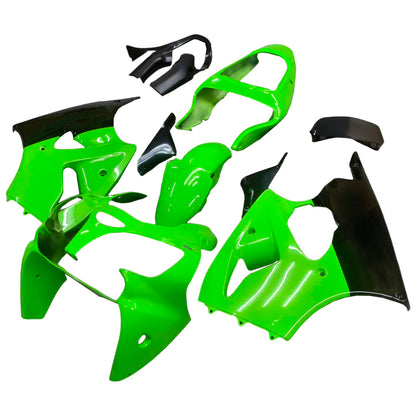 Amotopart 2000-2002 Kawasaki ZX6R Cladding Gloss Green Kit