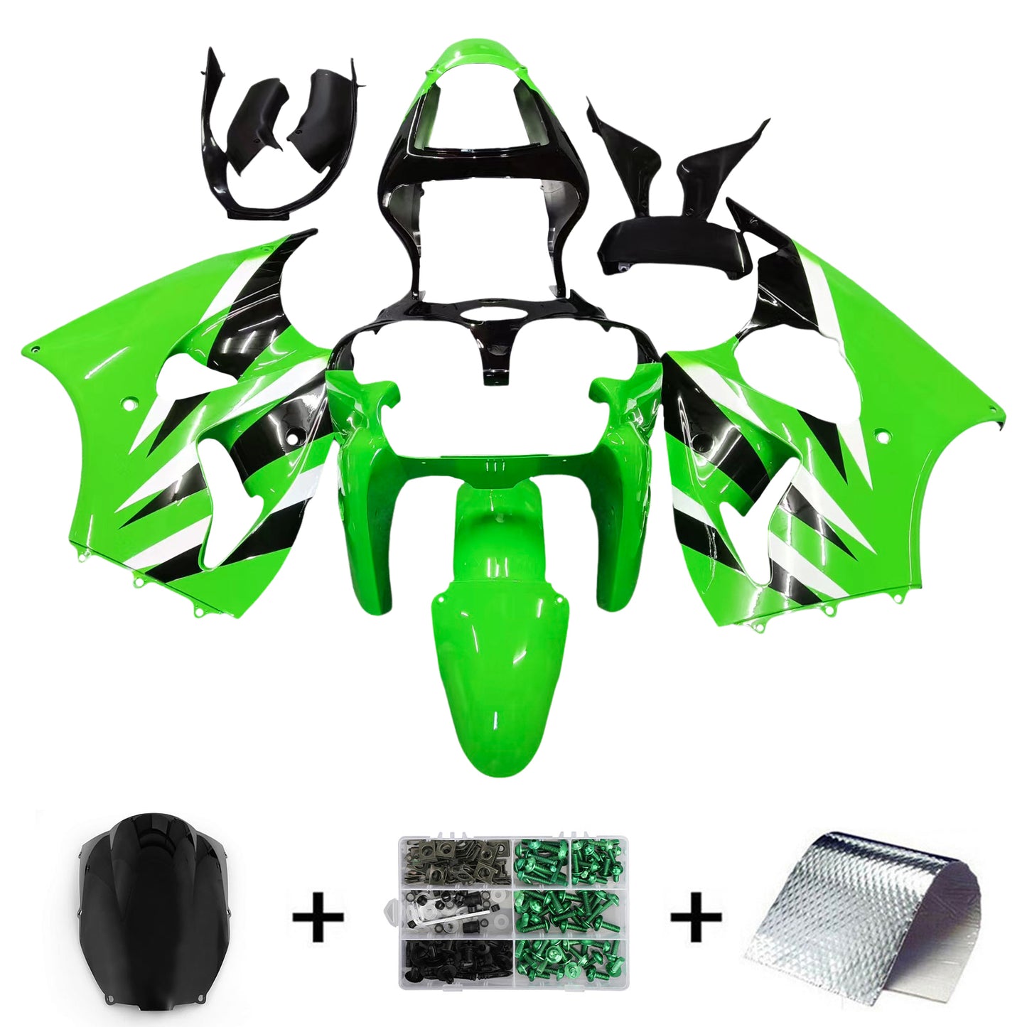 Kit carenatura per Kawasaki ZX6R 636 2000-2002 ZZR600 2005-2008