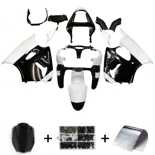 Amotopart 2000-2002 Kawasaki ZX6R Cladding White? kit nero