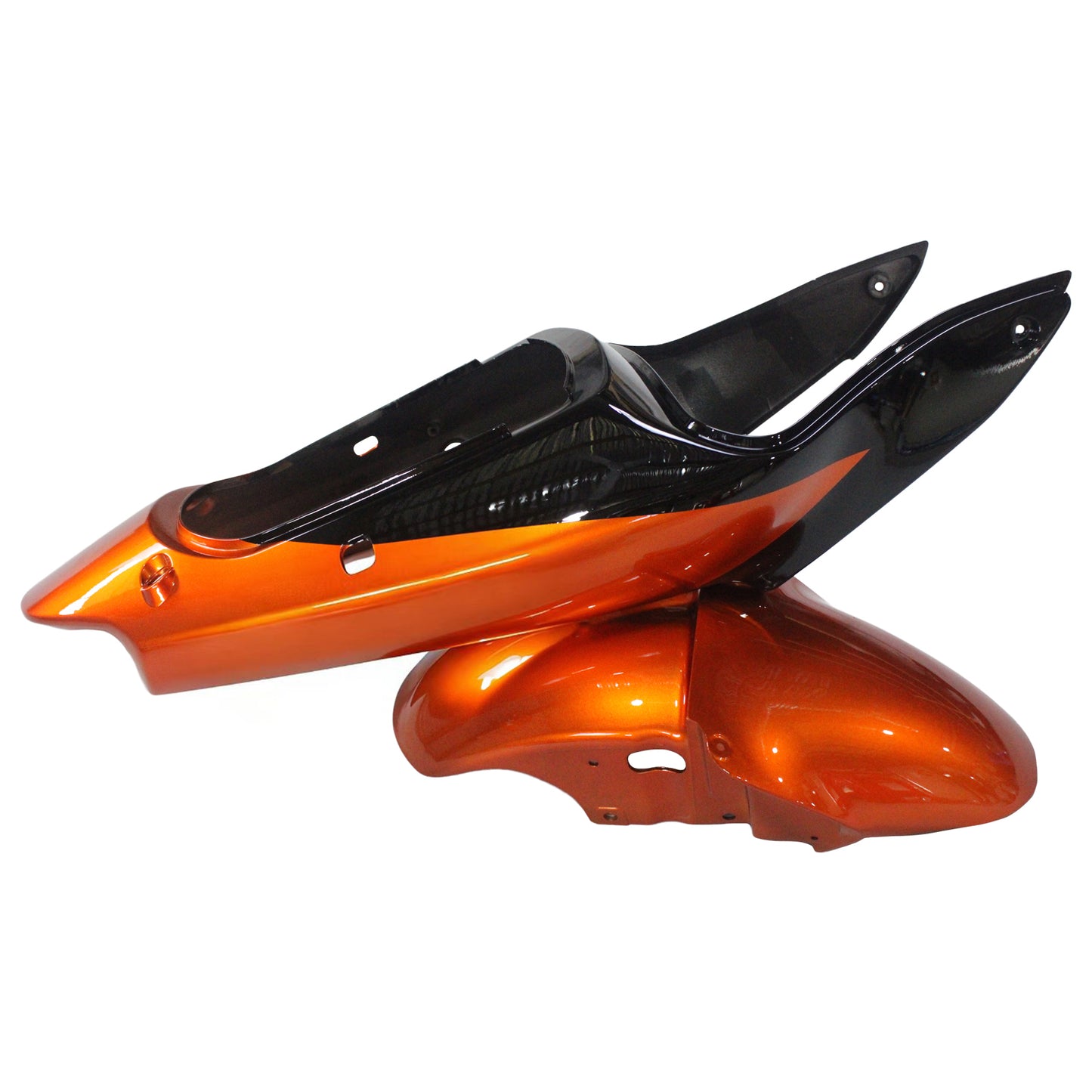 Amotopart 2000-2002 Kawasaki ZX6R rivestimento kit nero arancione