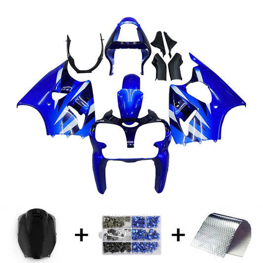 Amotopart Kawasaki ZX6R 636 2000-2002 ZZR600 2005-2008 Kit carena Carrozzeria