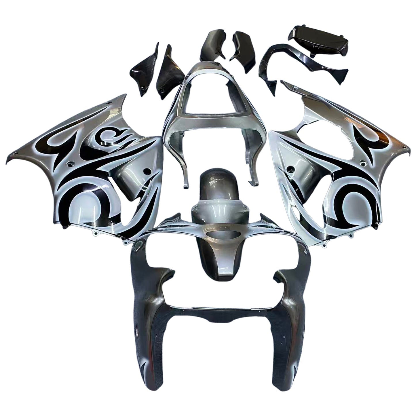 2000-2002 Kawasaki ZX6R 636 2005-2008 ZZR600 Kit carenatura iniezione Carrozzeria