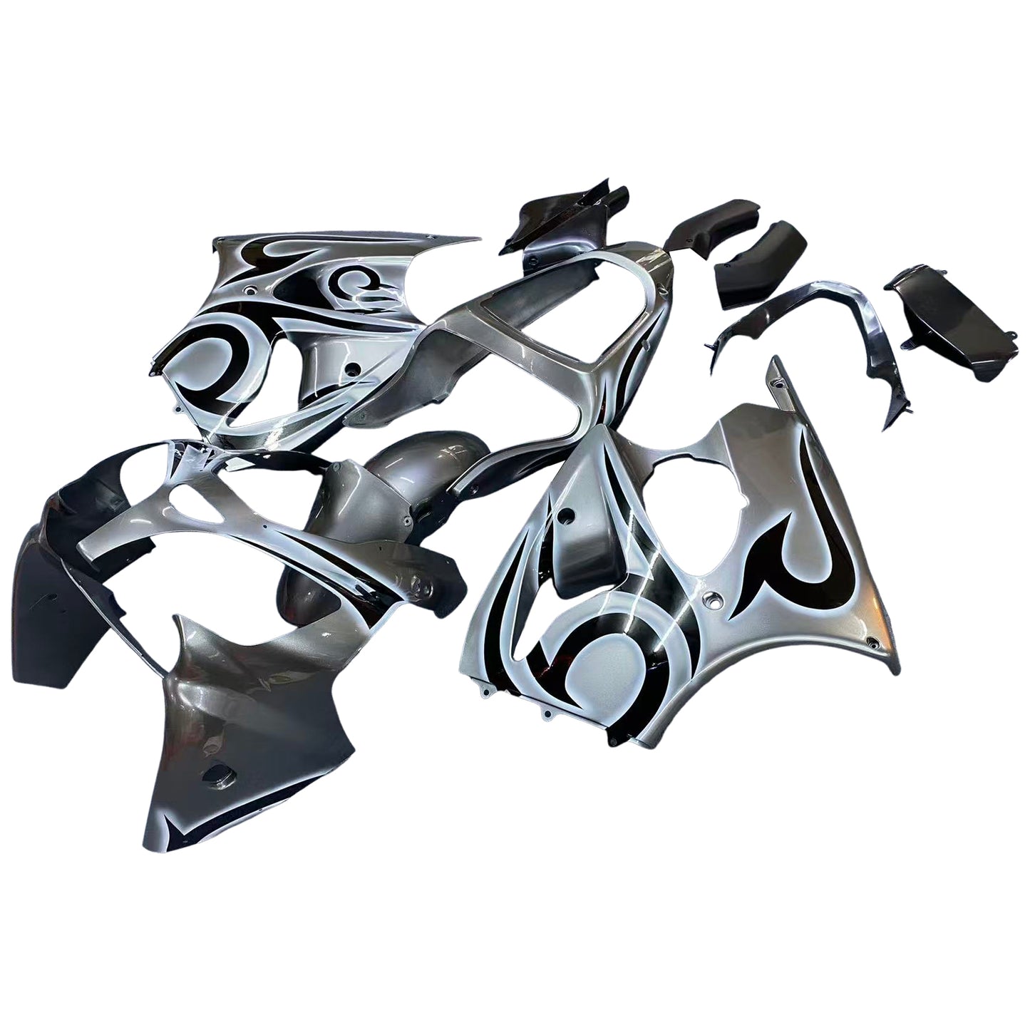 2000-2002 Kawasaki ZX6R 636 2005-2008 ZZR600 Kit carenatura iniezione Carrozzeria