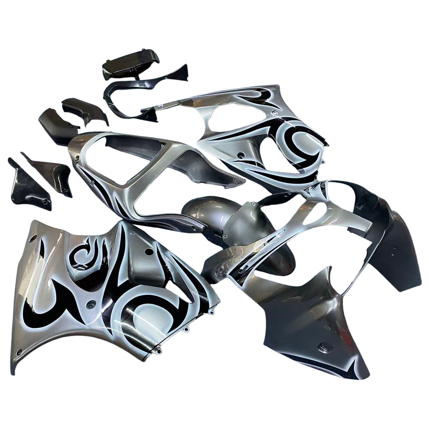 2000-2002 Kawasaki ZX6R 636 2005-2008 ZZR600 Kit carenatura iniezione Carrozzeria