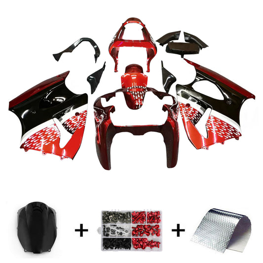 2000-2002 Kawasaki ZX6R 636 2005-2008 ZZR600 Kit carenatura iniezione Carrozzeria