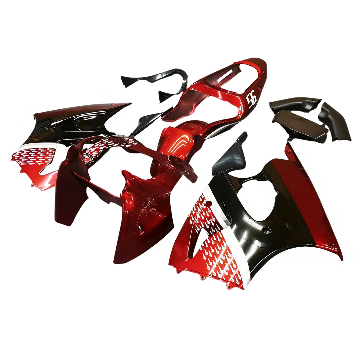 2000-2002 Kawasaki ZX6R 636 2005-2008 ZZR600 Kit carenatura iniezione Carrozzeria