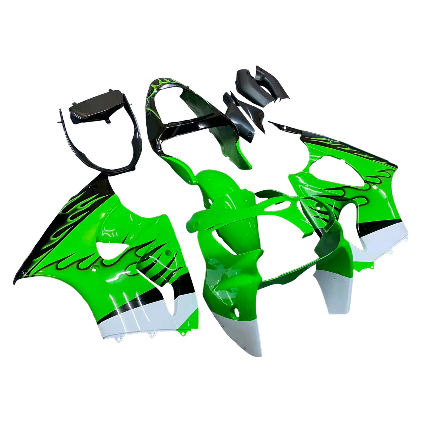 2000-2002 Kawasaki ZX6R 636 2005-2008 ZZR600 Kit carenatura iniezione Carrozzeria