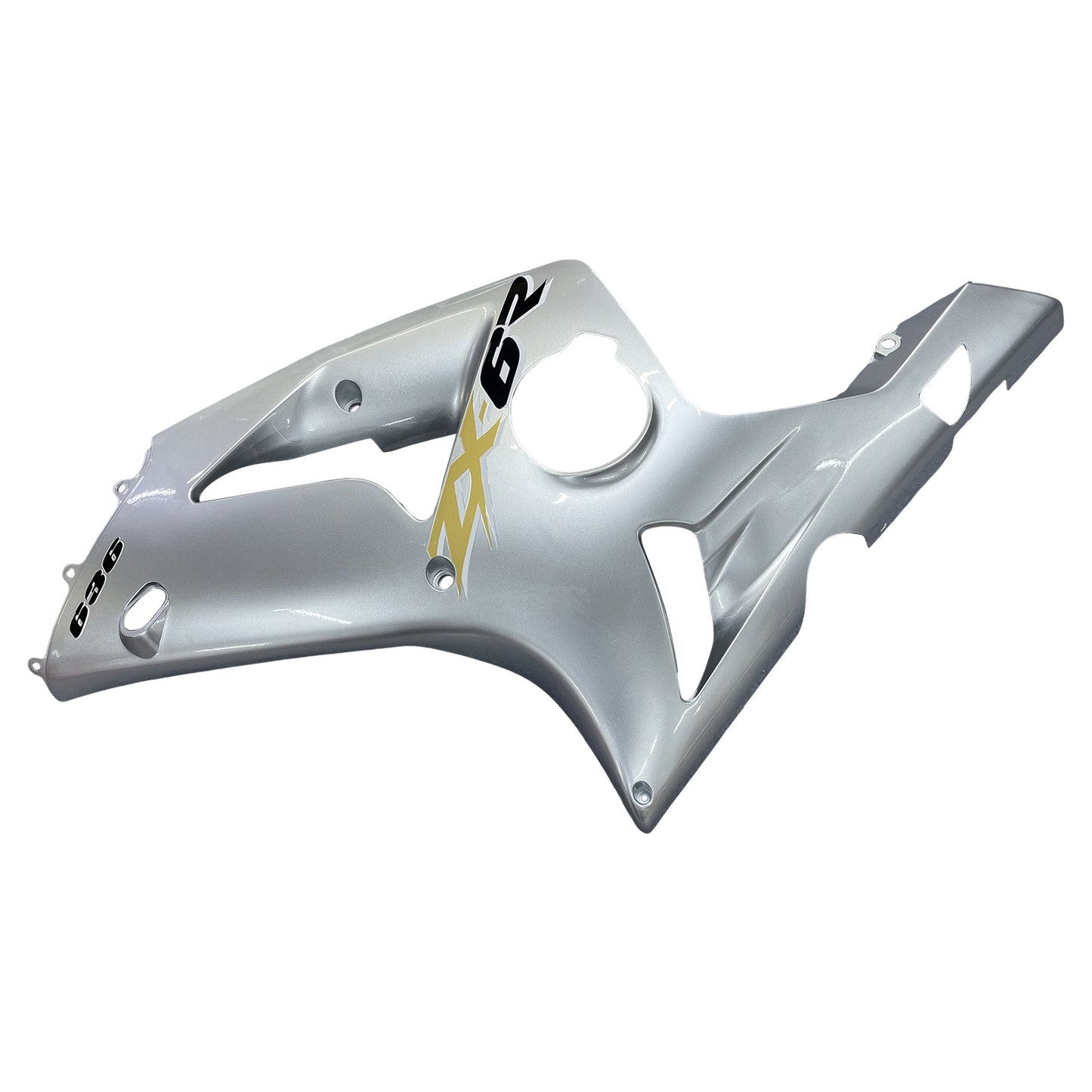 Carene 2003-2004 Kawasaki ZX6R 636 Silver Ninja Racing Generico