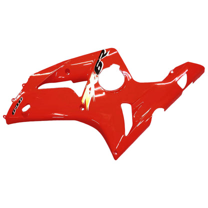 Amotopart 2003-2004 Kawasaki ZX6R Cladding Red Kit