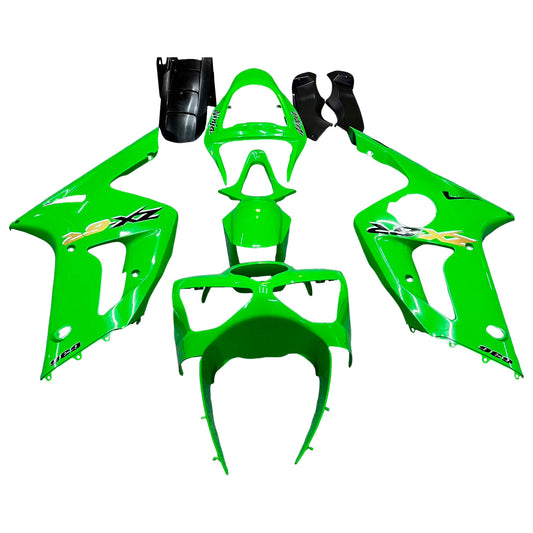 Carene 2003-2004 Kawasaki ZX6R 636 Verde Ninja Racing Generico