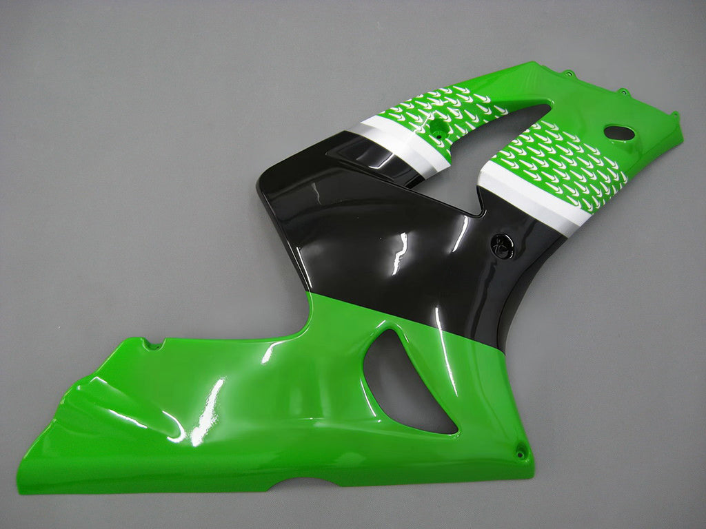 Carene 2003-2004 Kawasaki ZX6R 636 Verde Nero No.56 ELF Generico