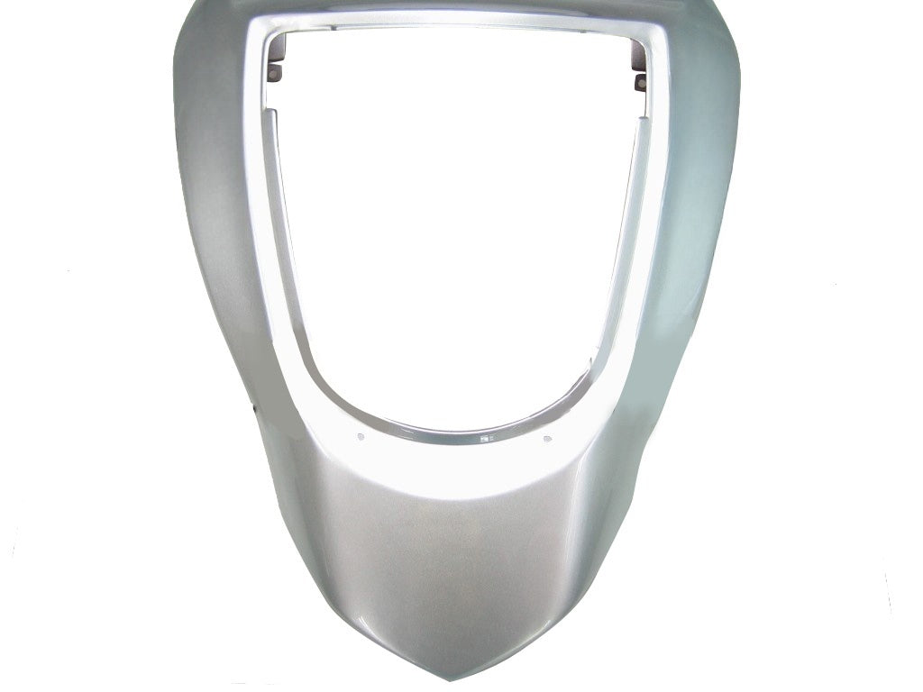 Carene 2003-2004 Kawasaki ZX6R 636 Silver & Red Flame Ninja Racing Generico